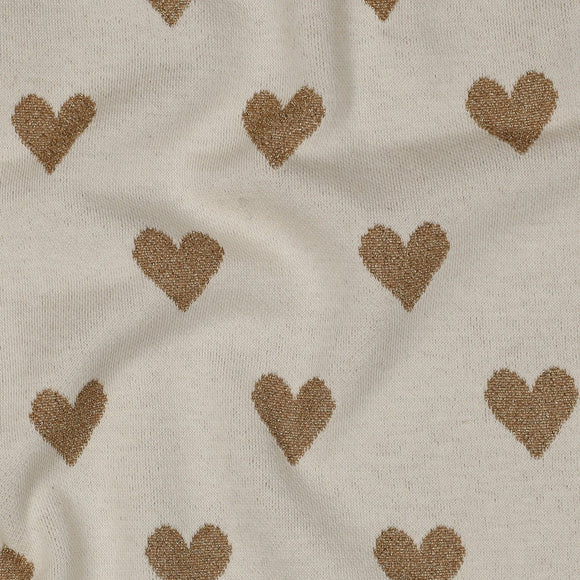 Jacquard tricoté lurex, par 50cm