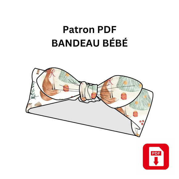Patron de couture BANDEAU DE BEBE, PDF