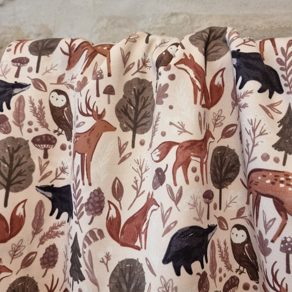 Sweat imprimé animaux, par 50cm