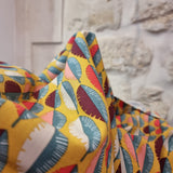 Tissu Popeline Coton – Motif Feuilles