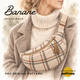 Patron de couture BANANE en quatre tailles, PDF