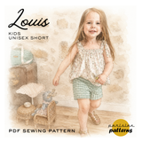 Patron PDF LOUIS - short enfant