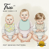 Patron de couture TRIO DE BAVOIRS #1, PDF