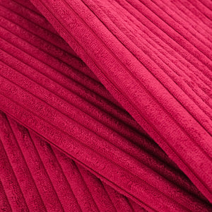 Velours côtelé 100% coton cerise, par 50cm