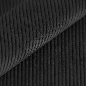 Coupon de 1.5m de velours côtelé 100% coton noir