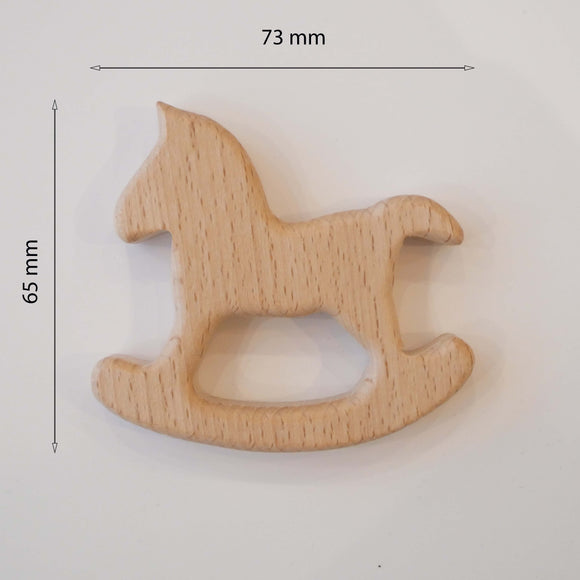 Cheval à bascule - anneau dentition en bois non traité