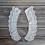 Col à coudre en broderie anglaise